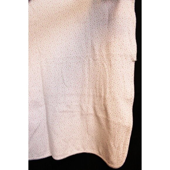 Carters Baby Girl Blanket Pink Stripes Calico Flowers 30" Stroller Car Seat Swad - Picture 10 of 12